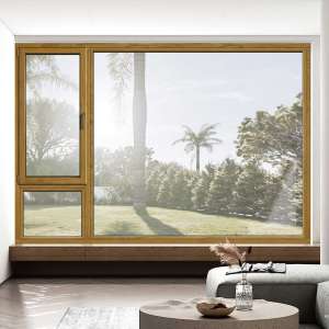 Premium Luxury KS98 Series Aluminum Wood Window